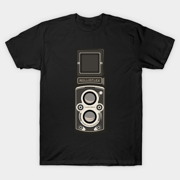 Rolleiflex TLR Camera T-Shirt by Randomart